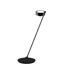 Occhio Sento Tavolo 80 D Lampe de table LED à gauche tête black phantom/corps noir mat - 3.000 K - Occhio Air