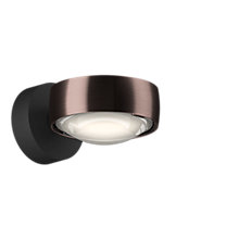 Occhio Sento Verticale Up E Applique LED rotatif tête phantom/embase noir mat - 3.000 K - Occhio Air