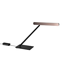 Occhio Taglio Tavolo Fix Lampe de table LED tête phantom/corps noir mat - Occhio Air