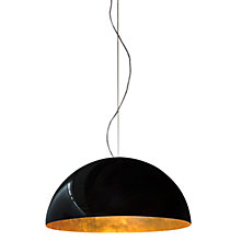 Oluce Sonora Pendant Light plastic - black/gold - ø90 cm