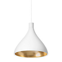 Pablo Designs Swell Hanglamp LED wit/messing - ø30 cm