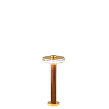 Panzeri Venexia Outdoor, luz de pedestal Led madera/latón — imagen 2
