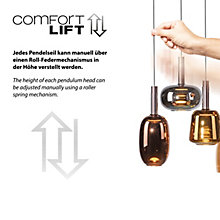 Paul Neuhaus Irides, 6 focos - lineal multicromático – Lámpara de suspensión led — imagen 5