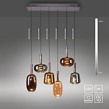 Paul Neuhaus Irides, 6 focos - lineal multicromático – Lámpara de suspensión led — imagen 6