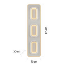 Paul Neuhaus Q-Kalina, blanco - rectangular – Lámpara de techo led — imagen 8