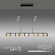 Paul Neuhaus Rika, 5 focos – Lámpara de suspensión led — imagen 6