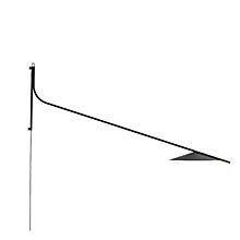 Penta Glifo, lámpara de pared LED negro - 163 cm - 2.700 K - con enchufe