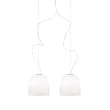 Prandina Notte Pendant Light 2 lamps white - 30 cm , discontinued product