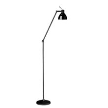 Rotaliana Luxy Lampadaire noir/noir brillant - avec bras