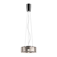 Serien Lighting Curling Suspension LED verre - M - diffuseur extérieur argenté/sans diffuseur interne - dim to warm