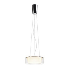 Serien Lighting Curling, lámpara de suspensión LED vidrio - M - difusor externo cristalino/difusor interior cónico - 2.700 K