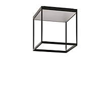 Serien Lighting Reflex² M, lámpara de techo LED cuerpo negro/reflector plateado - 30 cm - casambi