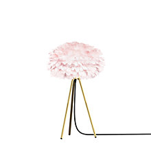 Umage Eos, lámpara de sobremesa marco latón/pantalla rosa - ø35 cm