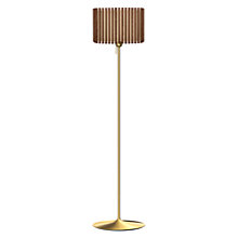 Umage Komorebi Santé Floor Lamp shade dark oak/base brass - 42 cm - square