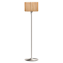 Umage Komorebi Santé, lámpara de pie pantalla roble natural/pie acero - 42 cm - anguloso