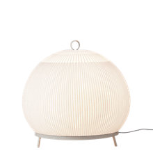 Vibia Knit, lámpara de suelo LED beige - 62 cm - casambi