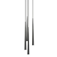 Vibia Slim Hanglamp LED 4-lichts zwart - rond - casambi