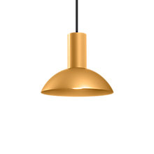 Wever & Ducré Odrey 1.7 Pendant Light lamp canopy black/lampshade gold
