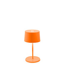 Zafferano Olivia, lámpara recargable LED naranja - 22 cm , artículo en fin de serie