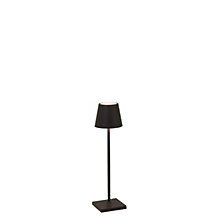 Zafferano Poldina Akkuleuchte LED schwarz - 27,5 cm
