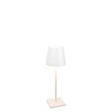 Zafferano Poldina L Desk, lámpara recargable LED blanco