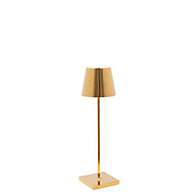 Zafferano Poldina Lampe rechargeable LED doré mat - 38 cm