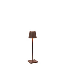 Zafferano Poldina Lampe rechargeable LED marron - 27,5 cm