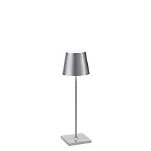 Zafferano Poldina Trådløs Lampe LED sølv - 38 cm