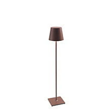 Zafferano Poldina XXL, lámpara recargable LED marrón