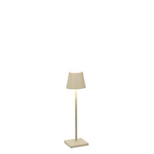 Zafferano Poldina, lámpara recargable LED arena - 27,5 cm