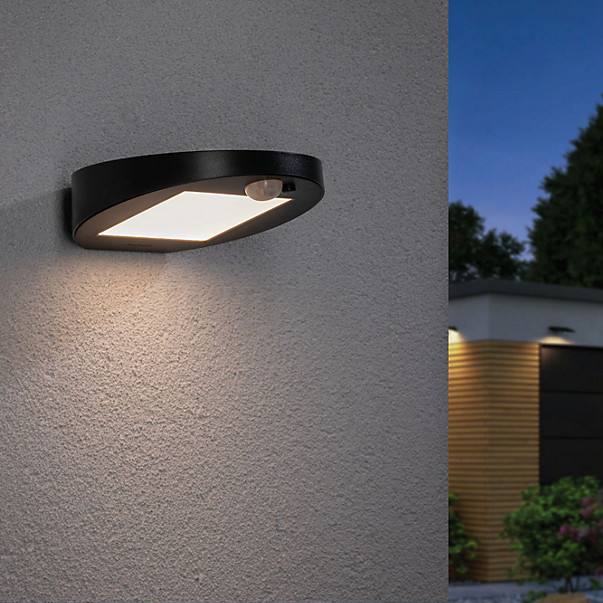 Paulmann Ryse Applique LED avec solaire Exemple d'utilisation en photo