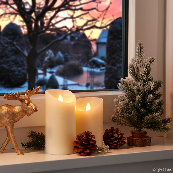 Lampe de table de décoration à LED Éclairage de Noël X-MAS lampe de forêt  d'hiver rebord de fenêtre, ETC Shop: lampes, mobilier, technologie. Tout  d'une source.