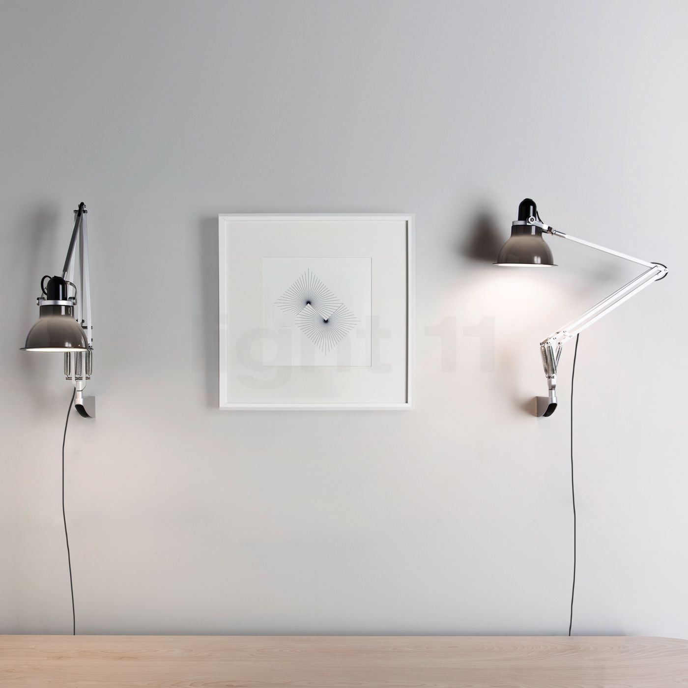 Anglepoise Type 1228 Desk Lamp With Wall Bracket At