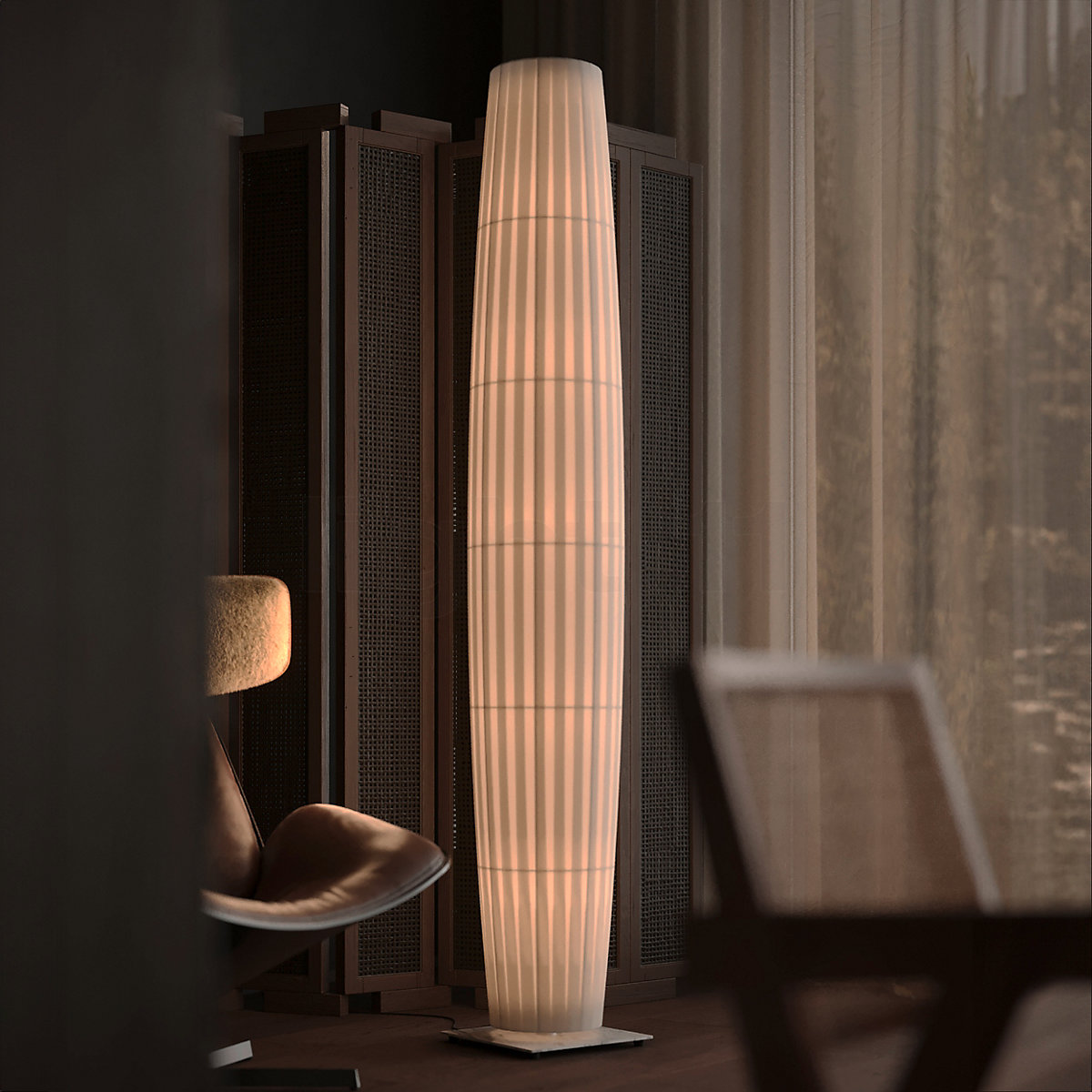 Lampadaire LED RGB 10W Dimmable, Colonne Lumineuse 160cm, Contrôle Par App, Musique