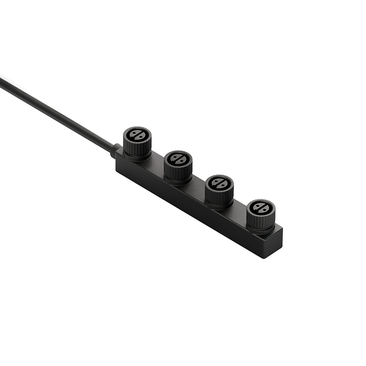 IP44.DE Adaptador múltiple para Solar Join negro