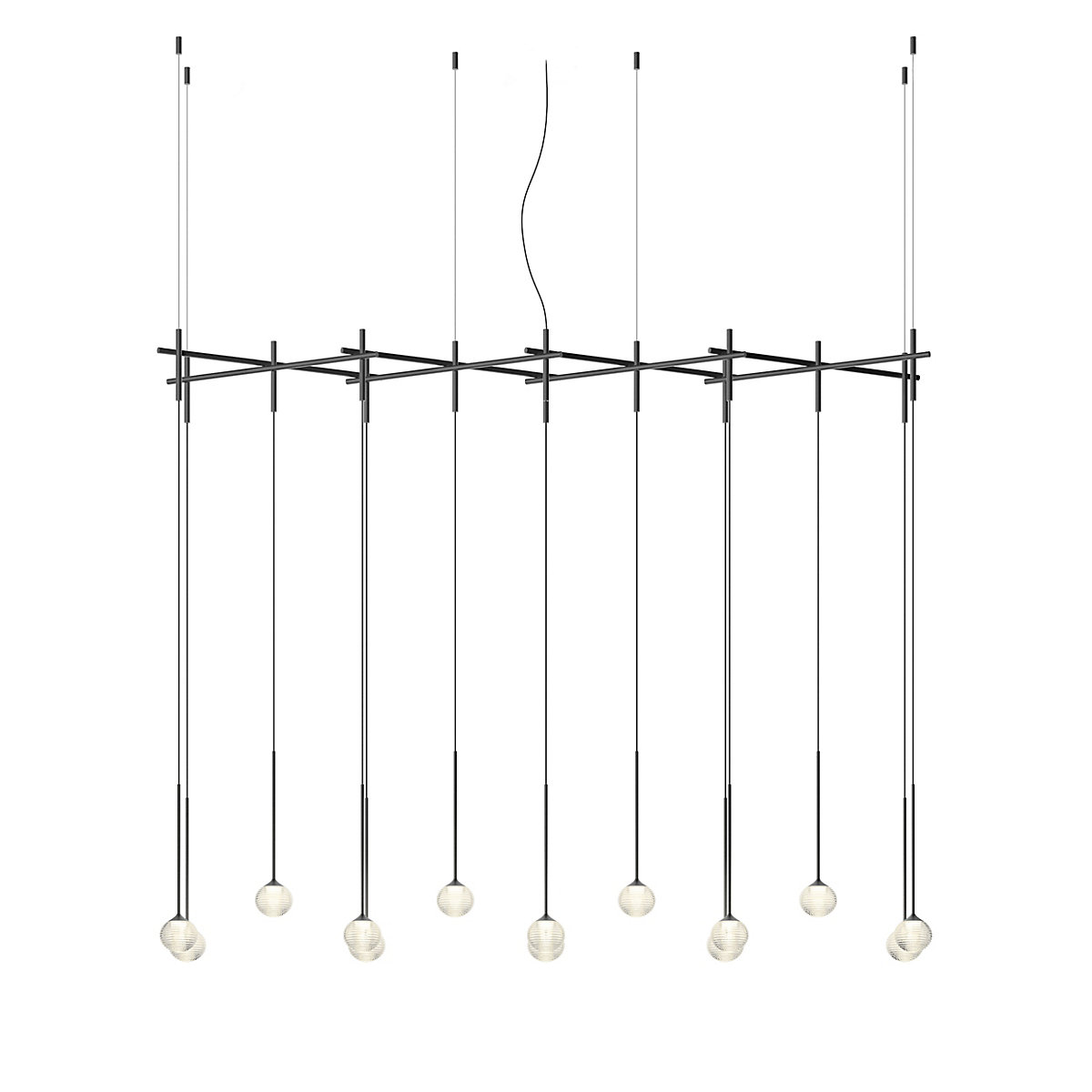 Vibia Algorithm Luminaire encastré en suspension LED 14 foyers