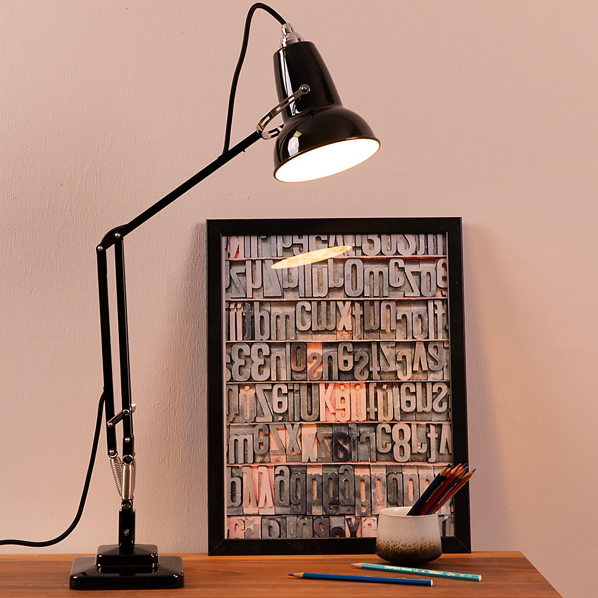 Adjustable Desk Wooden Anglepoise Lamp Anglepoise Original 1227