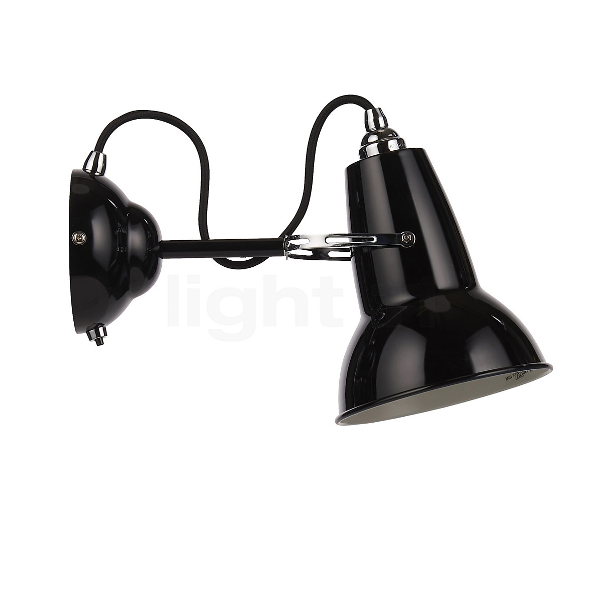 Black anglepoise wall light on sale