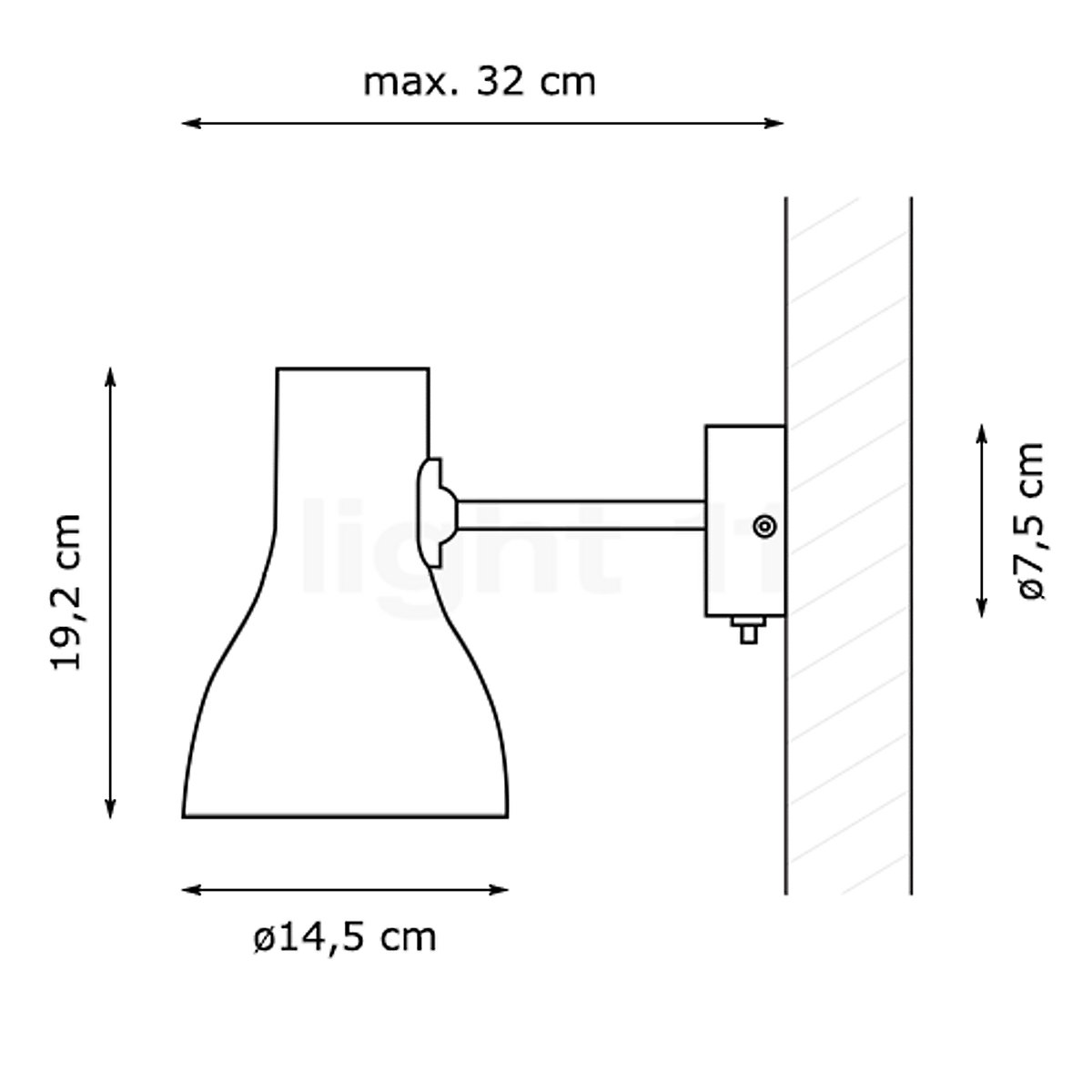 type 75 wall light