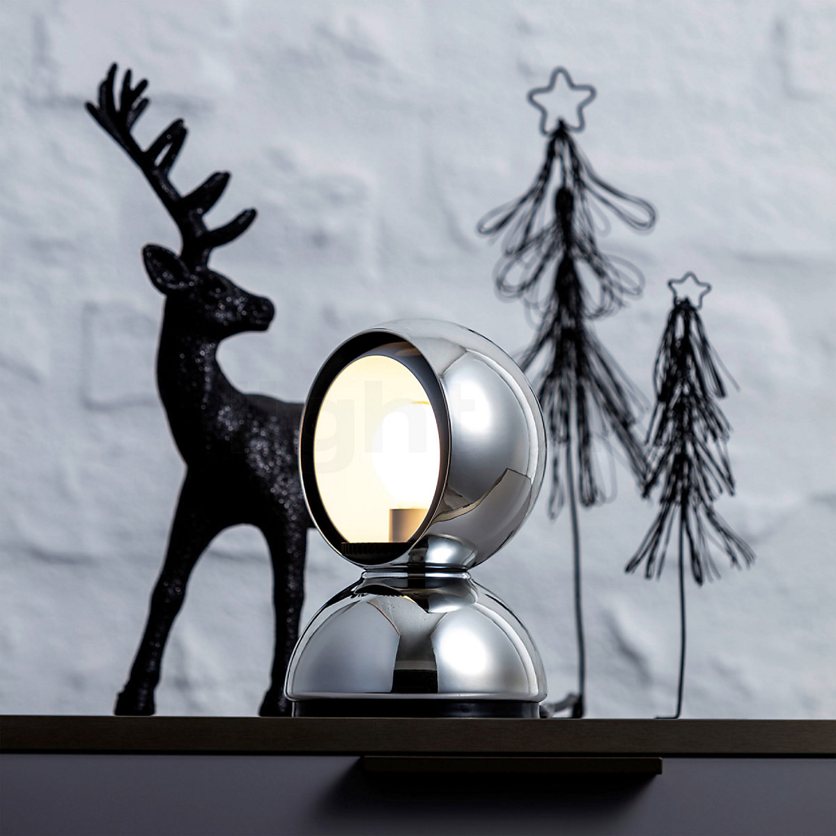 Artemide Eclisse tafellamp, zwart glanzend