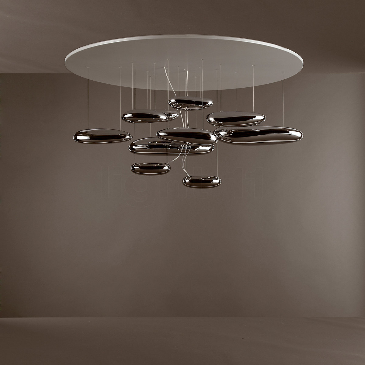 Trio Leuchten Mercury Lampada Da Soffitto Con Alogena - Nichel Opaco E Vetro Bianco - G9 28W