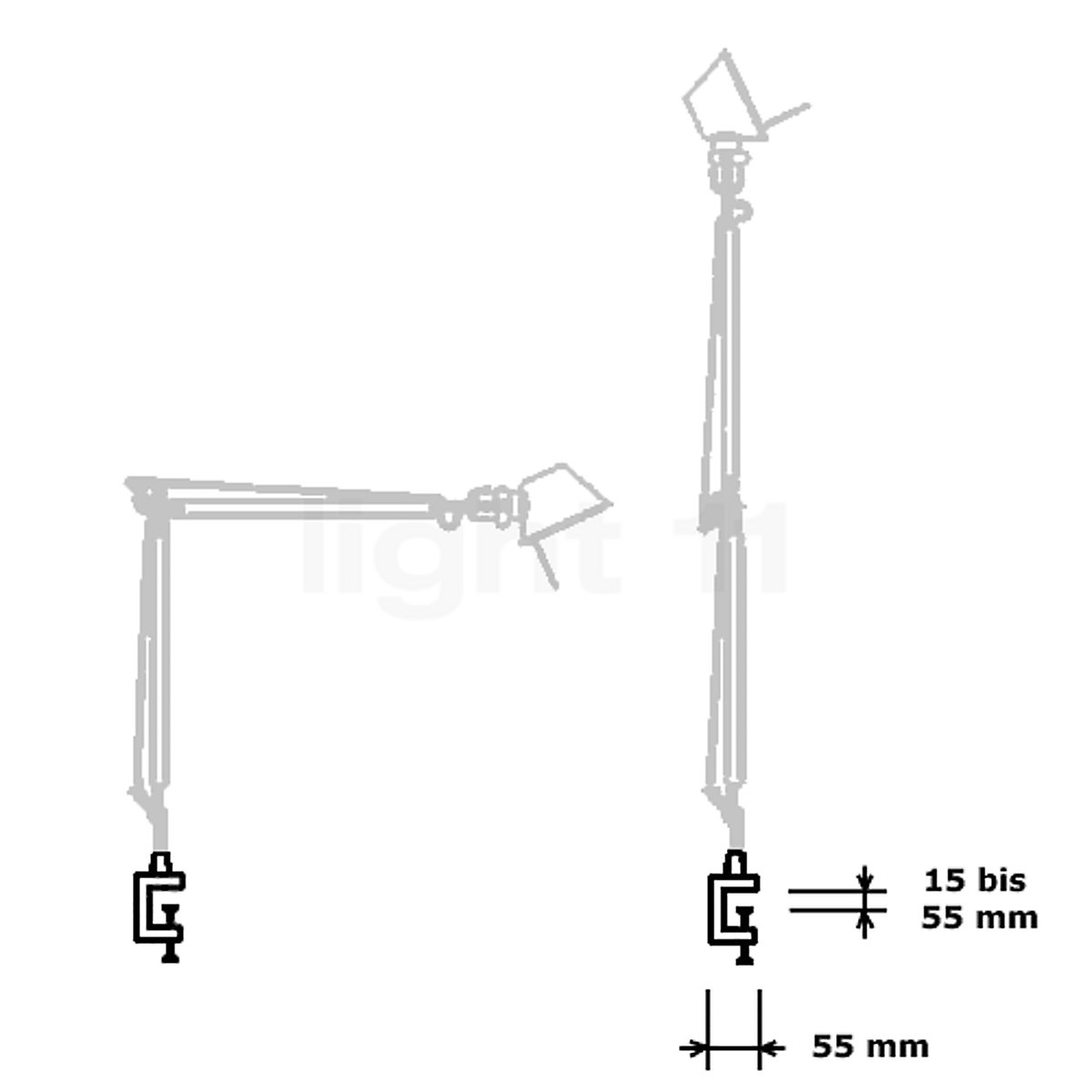 Artemide Pezzo di ricambio Tolomeo Morsetto a vite