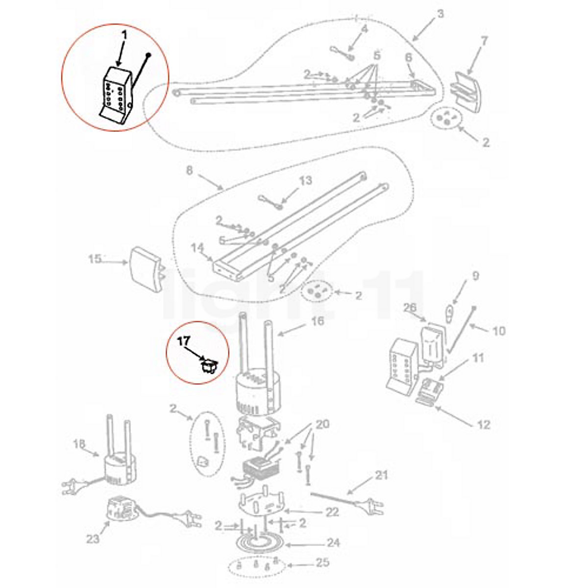 artemide tizio 35 ersatzteile