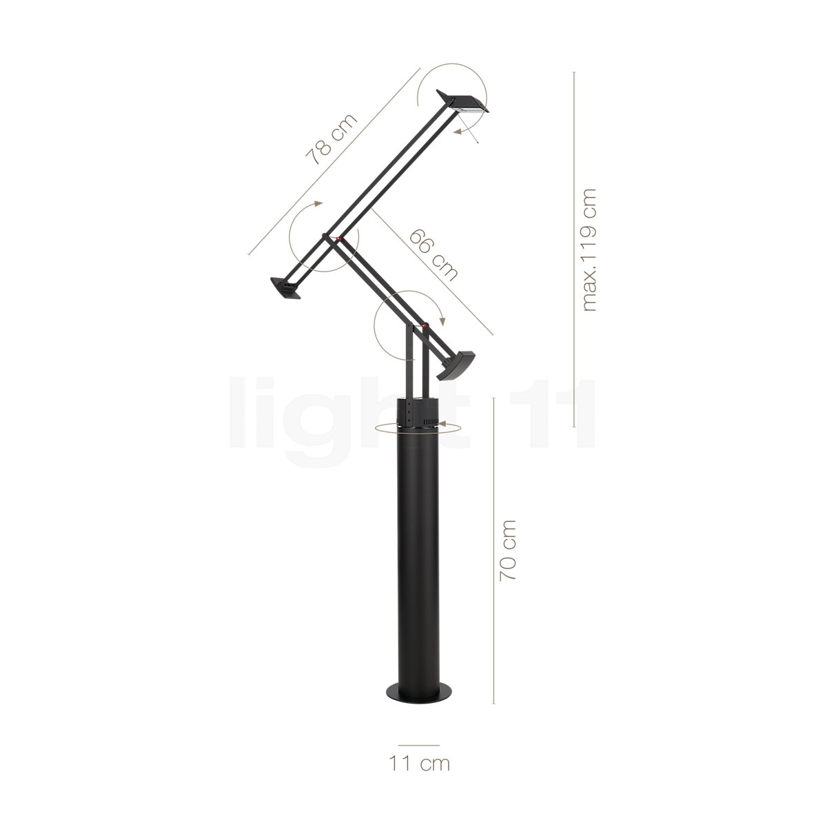 Tizio best sale floor lamp