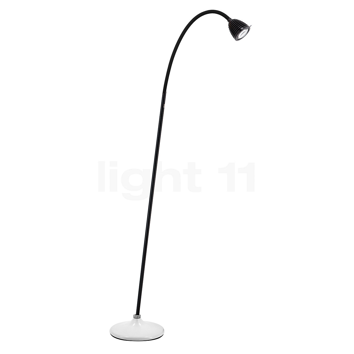 Athene Grande puissante lampe de bureau LED flexible noir: Less n More,  luminaire design fabriqué en Allemagne - Réf. 12060310 - mobile