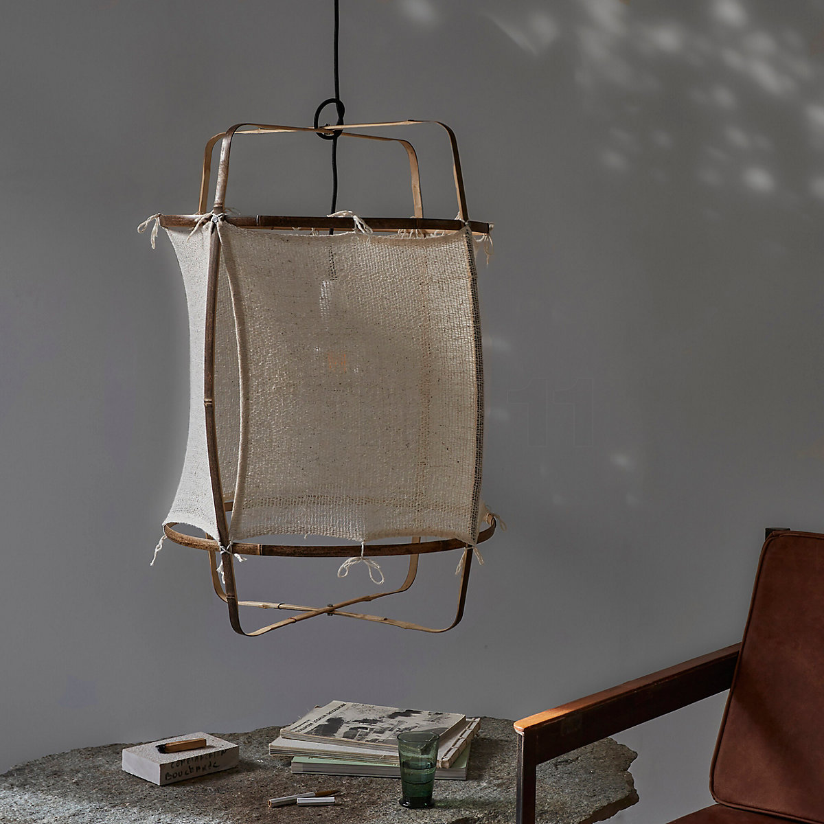 a.y♡ Ay Illuminate Hanglamp Z1 wit katoen ø67x100cm - Living and Company