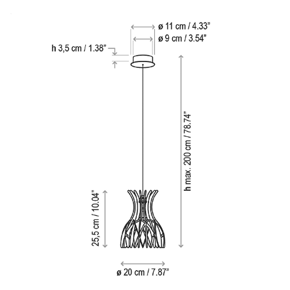 Buy Bover Domita Pendant Light at light11.eu