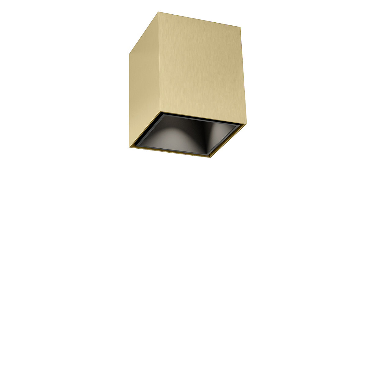 Wever & Ducré Box mini 1.0, champán/negro mate - 2.700 K – Lámpara de techo led