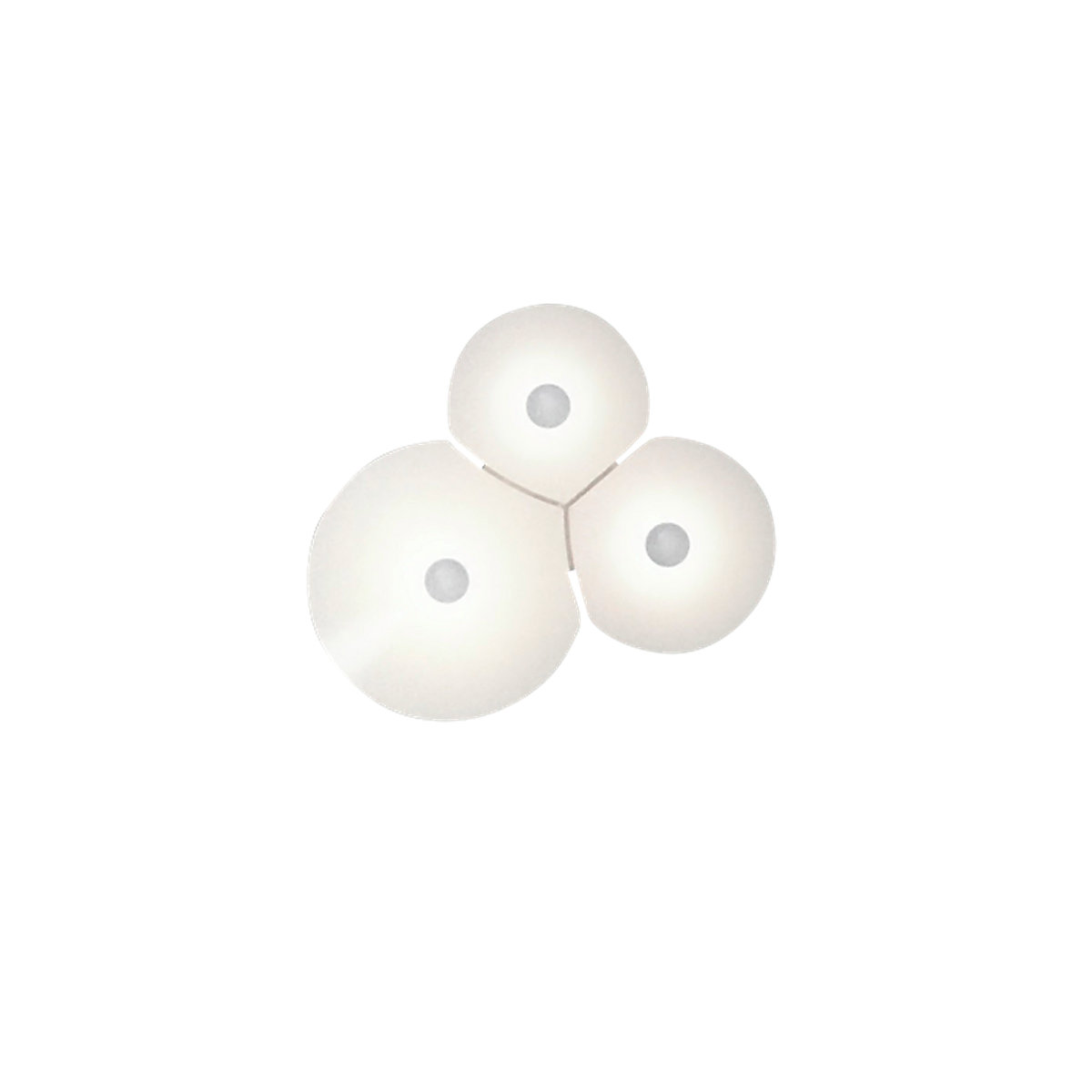 Luceplan Bulbullia, lámpara de pared LED 3 focos
