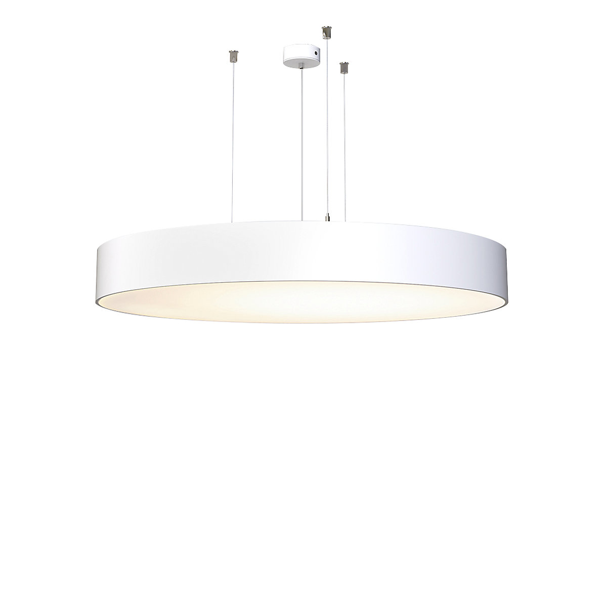 Mawa Bullauge 6, lámpara de suspensión LED blanco mate - 80 cm - up&downlight